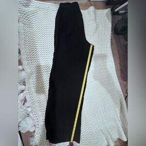 GIORGIO ARMANI LE COLLEZIONI SIZE 10 USA 44 Italy Black Trousers open down
